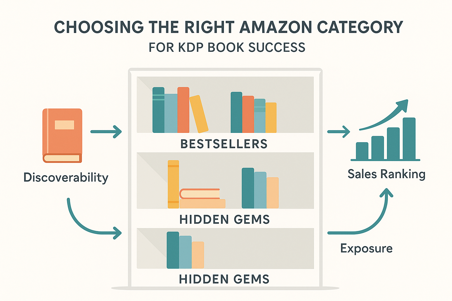 Category tree diagram showing Amazon book categories